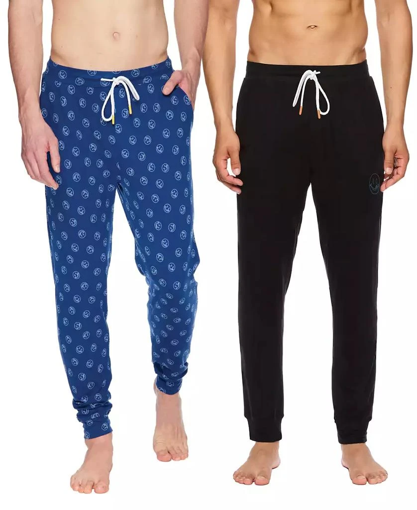 商品Joe Boxer|Men's Fun All Over Print Lickys and Solid Jogger Pants, Pack of 2,价格¥210,第5张图片详细描述