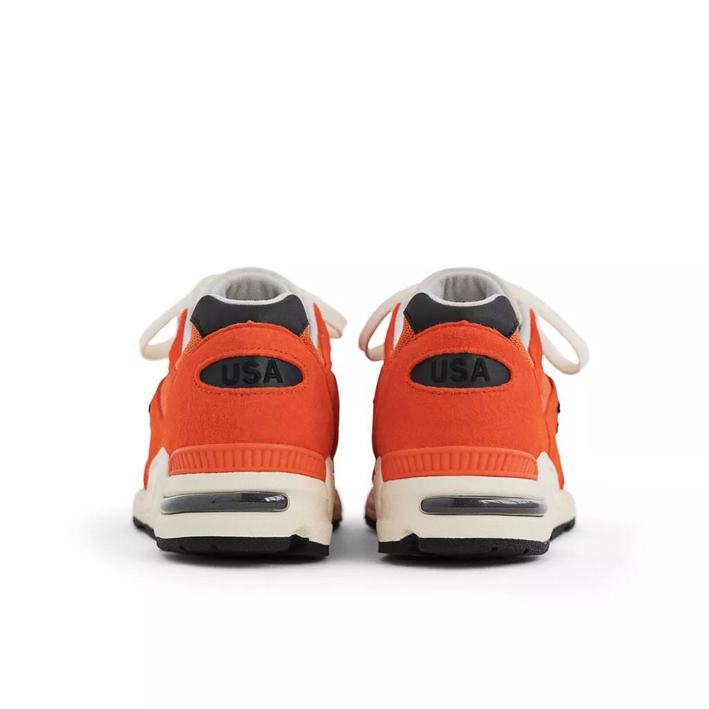 商品New Balance|男款 新百伦 美产 990v2 休闲鞋 美产 橙黑色,价格¥1431,第6张图片详细描述