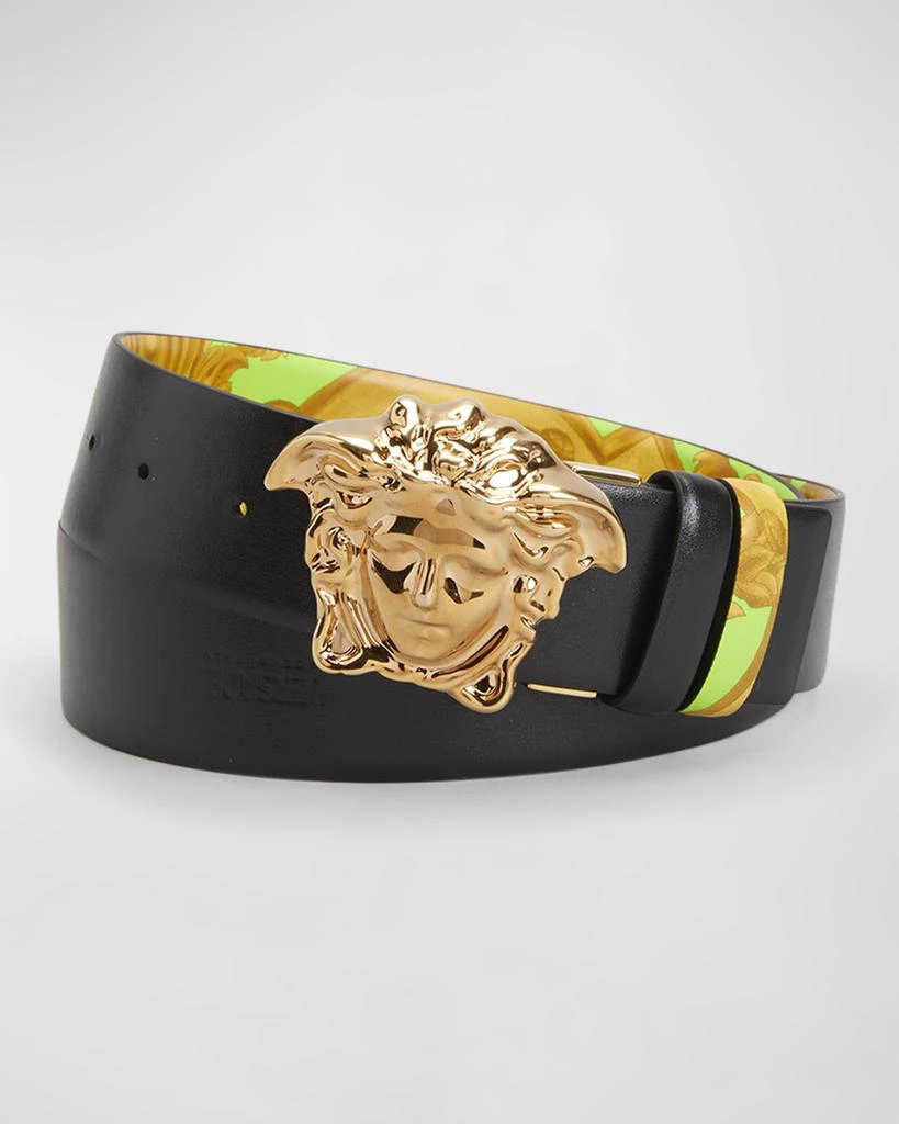 商品Versace|Men's Medusa Head Reversible Leather Belt,价格¥2256,第4张图片详细描述