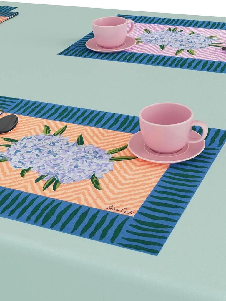 商品LISA CORTI|Set Of 2 Oleander Peach Placemats,价格¥585,第1张图片详细描述