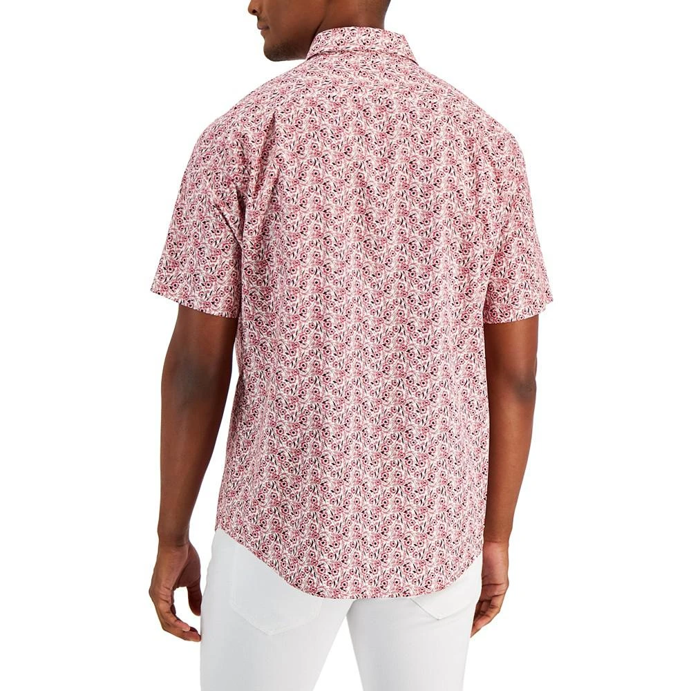 商品Club Room|Men's Floral Woven Short-Sleeve Button-Up Shirt, Created for Macy's,价格¥161,第2张图片详细描述