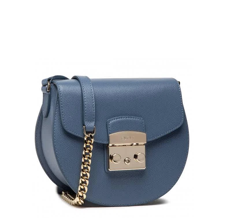 商品Furla|Furla Ladies Metropolis Mini Crossbody Bag In Blue,价格¥1475,第1张图片