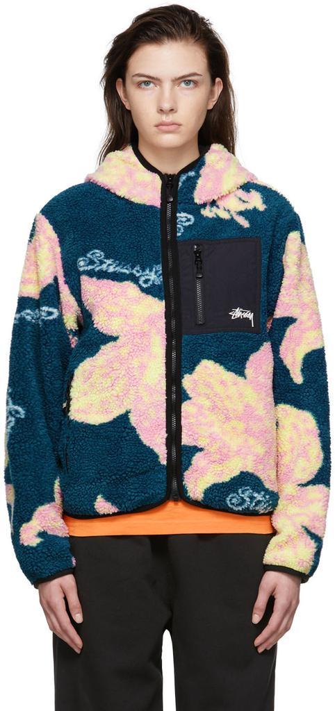 商品STUSSY|Blue Polyester Hoodie,价格¥1565,第1张图片