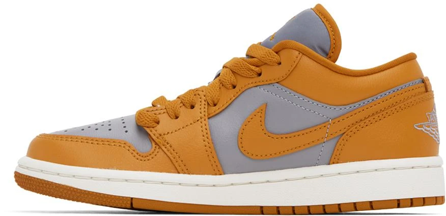 商品Jordan|Orange & Gray Air Jordan 1 Low Sneakers,价格¥1291,第3张图片详细描述