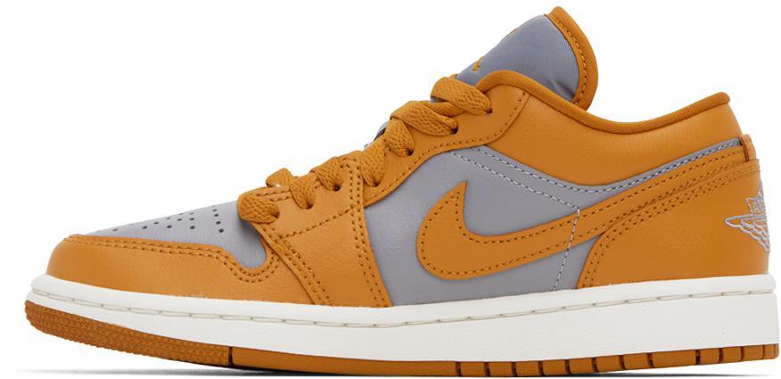 商品Jordan|Orange & Gray Air Jordan 1 Low Sneakers,价格¥1172,第5张图片详细描述