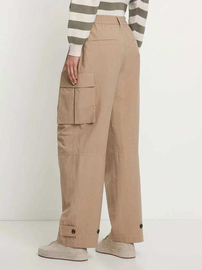 商品Brunello Cucinelli|Cotton Poplin Wide Cargo Pants,价格¥12376,第2张图片详细描述