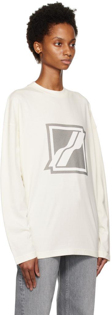 商品We11done|Off-White Print Long Sleeve T-Shirt,价格¥691,第4张图片详细描述