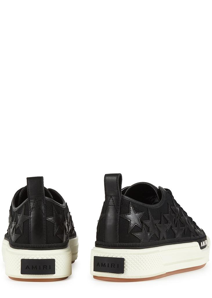 Stars black canvas sneakers商品第3张图片规格展示