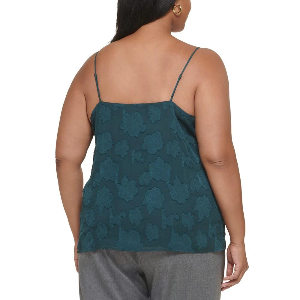 商品Calvin Klein|Plus Size Floral Jacquard Camisole Top,价格¥132,第2张图片详细描述