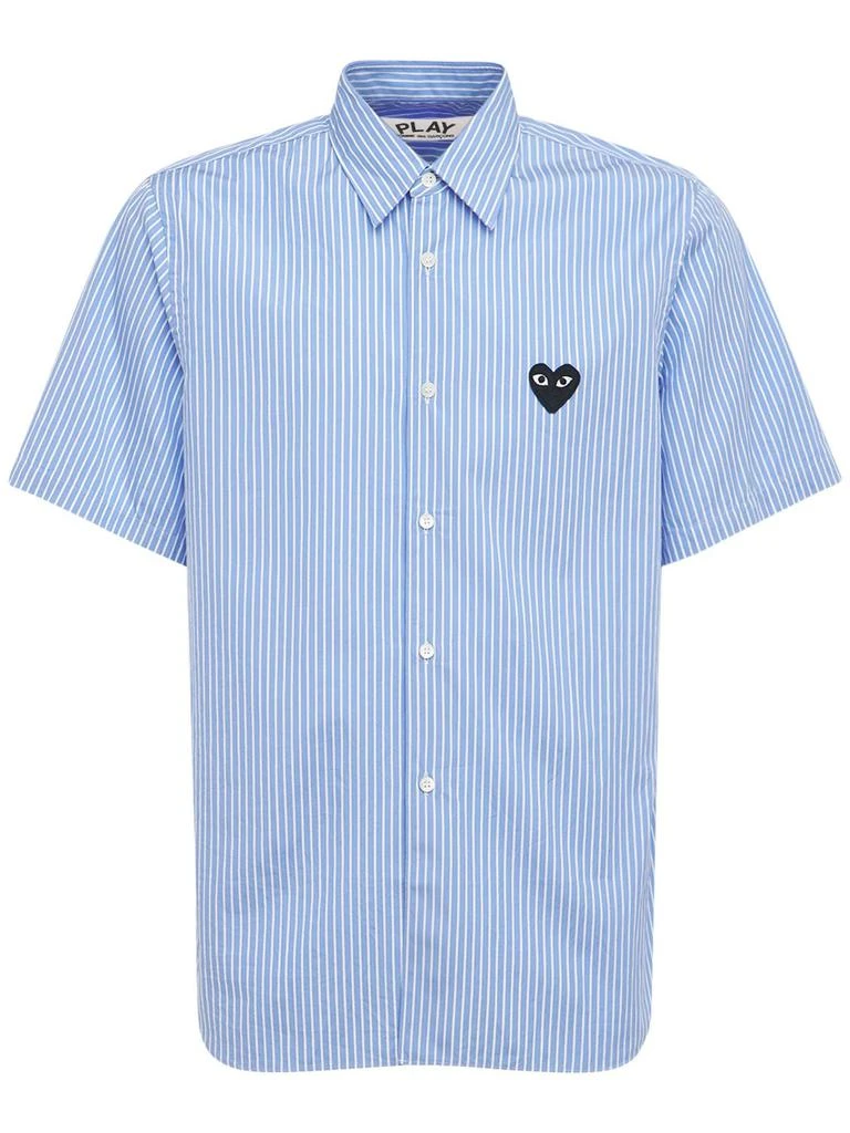 商品Comme des Garcons|Striped Cotton Short Sleeve Shirt,价格¥2082,第1张图片