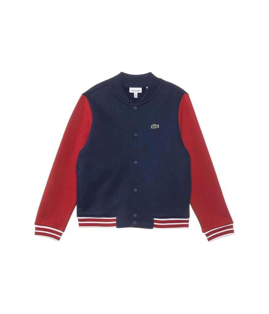 商品Lacoste|Long Sleeve Varsity Sweatshirt Bomber (Little Kid/Toddler/Big Kid),价格¥380,第1张图片