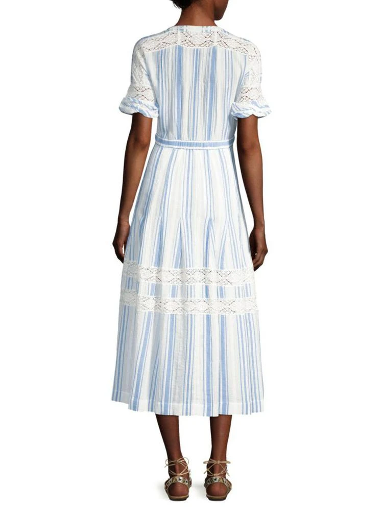 商品LOVESHACKFANCY|Eden Stripe Midi Dress,价格¥1555,第2张图片详细描述