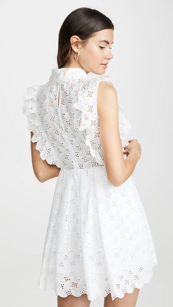 商品Self Portrait|Self Portrait Leaf Broderie Anglaise Mini Dress,价格¥1802,第3张图片详细描述