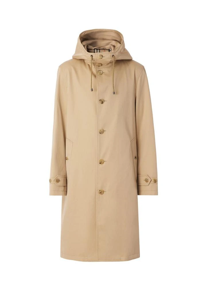 商品Burberry|Cotton gabardine hooded car coat,价格¥18506,第1张图片