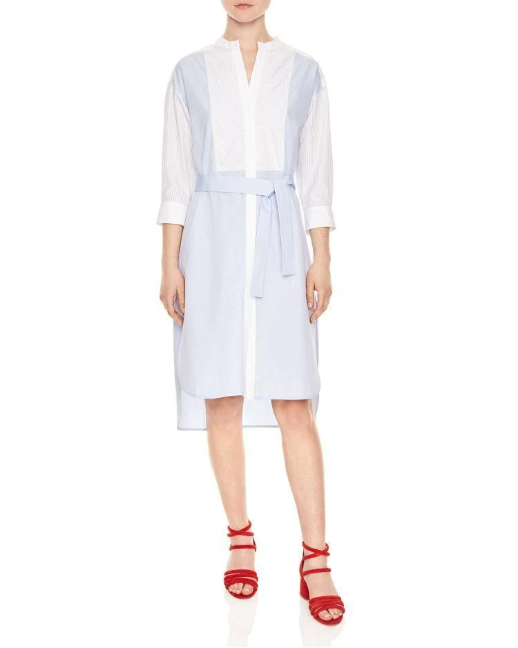 商品Sandro|Sandro Touareg Belted Shirt Dress,价格¥1216,第1张图片