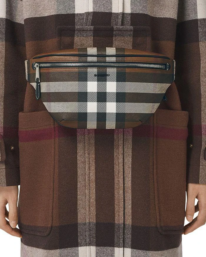 商品Burberry|Check & Leather Bum Bag,价格¥7816,第5张图片详细描述