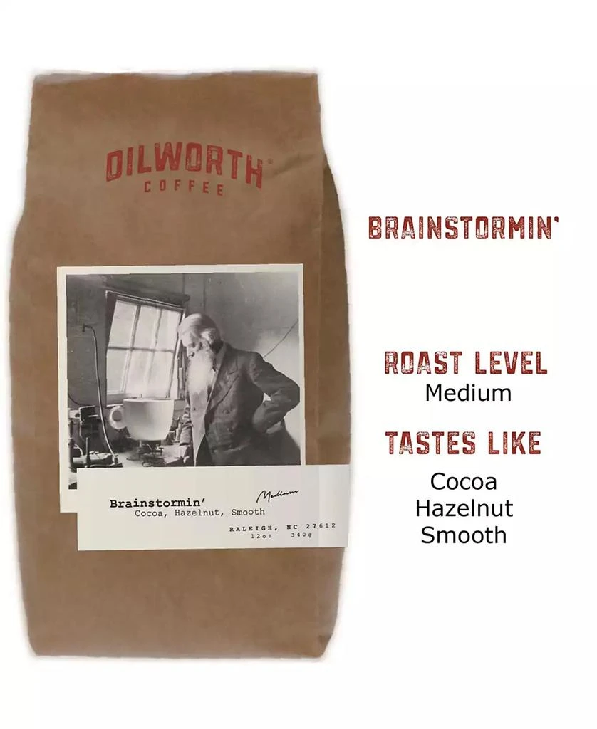 商品Dilworth Coffee|Medium Roast Ground Coffee - South America, Brainstormin, Pack of 2,价格¥217,第2张图片详细描述