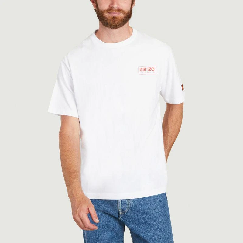 商品Kenzo|Oversize Kenzo Paris cotton T-shirt WHITE Kenzo,价格¥1215,第1张图片
