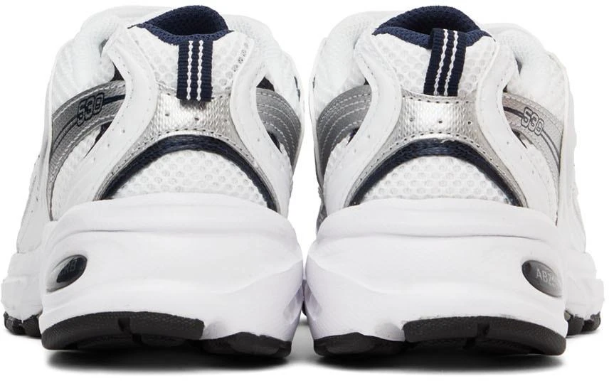 商品New Balance|White & Navy 530 Sneakers,价格¥850,第2张图片详细描述