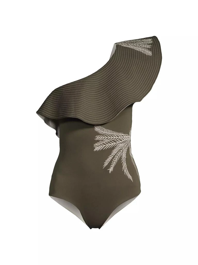 商品Juan de Dios|Tucan Embroidered Reversible One-Piece Swimsuit,价格¥1080,第1张图片