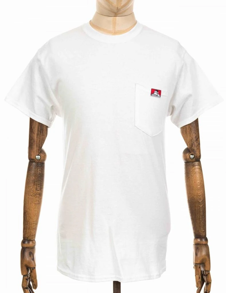 商品BEN DAVIS|Ben Davis Classic Patch Logo Pocket Tee - White Medium, Colour: White,价格¥316,第1张图片