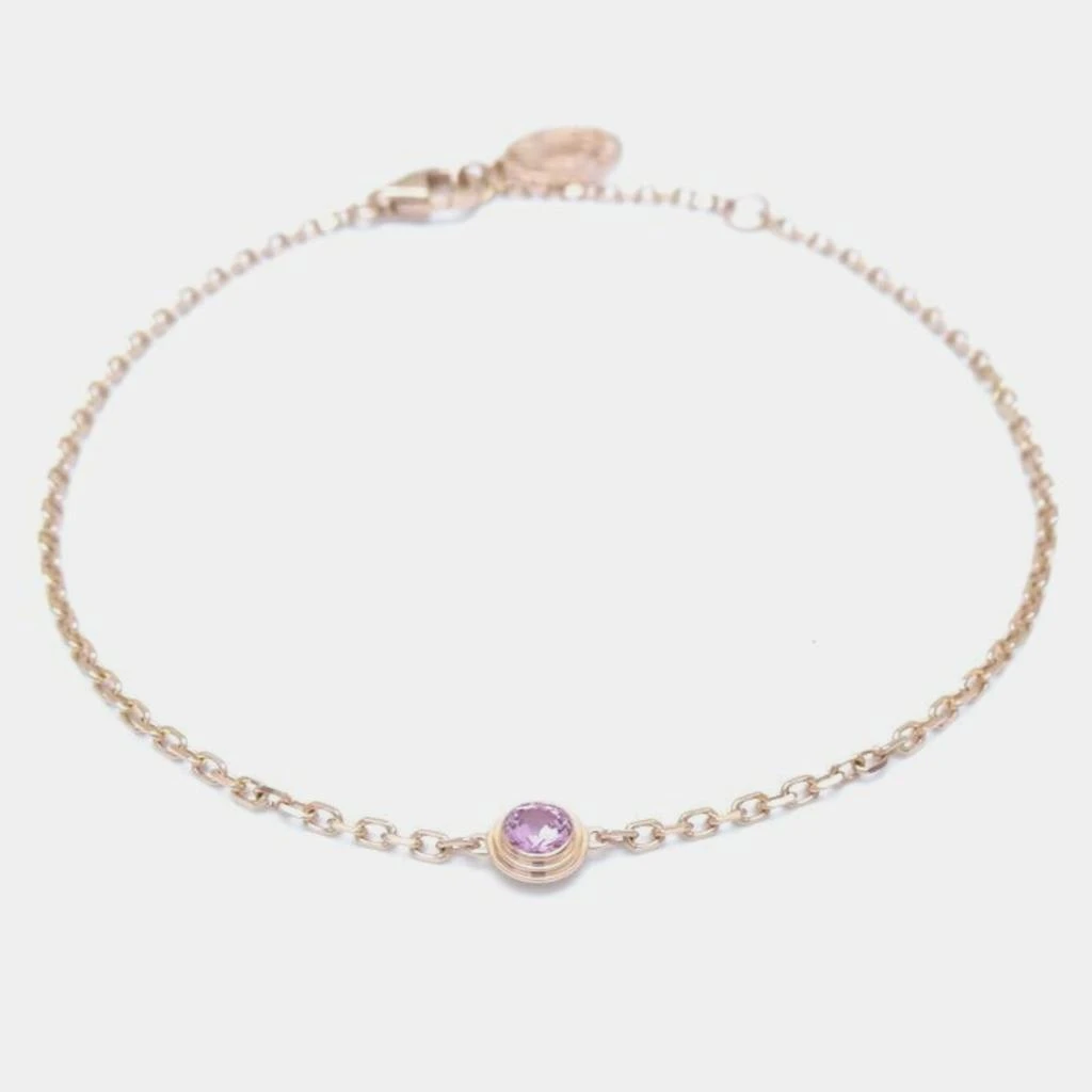 商品[二手商品] Cartier|Cartier 18K Rose Gold and Pink Sapphire d'Amour Chain Bracelet,价格¥7150,第1张图片