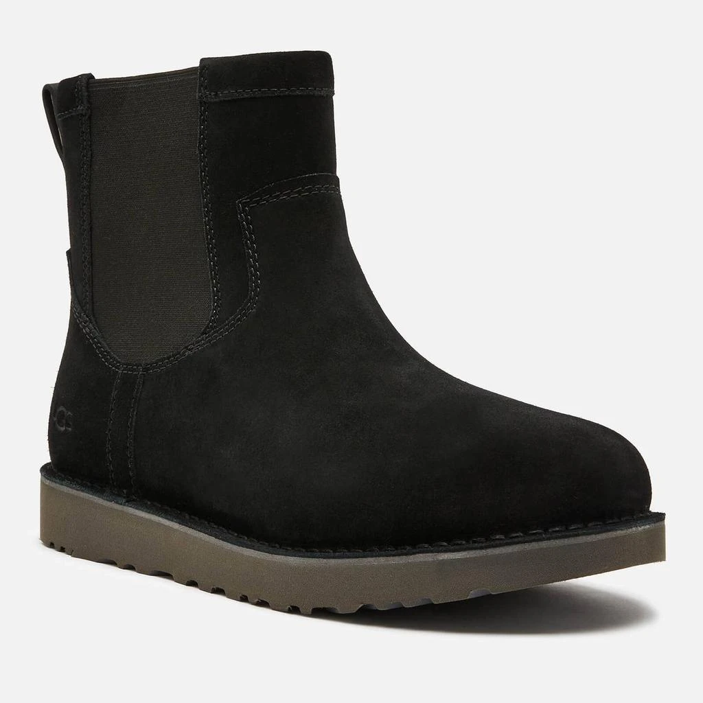 商品UGG|UGG Men's Campout Suede Chelsea Boots - Black,价格¥570,第2张图片详细描述