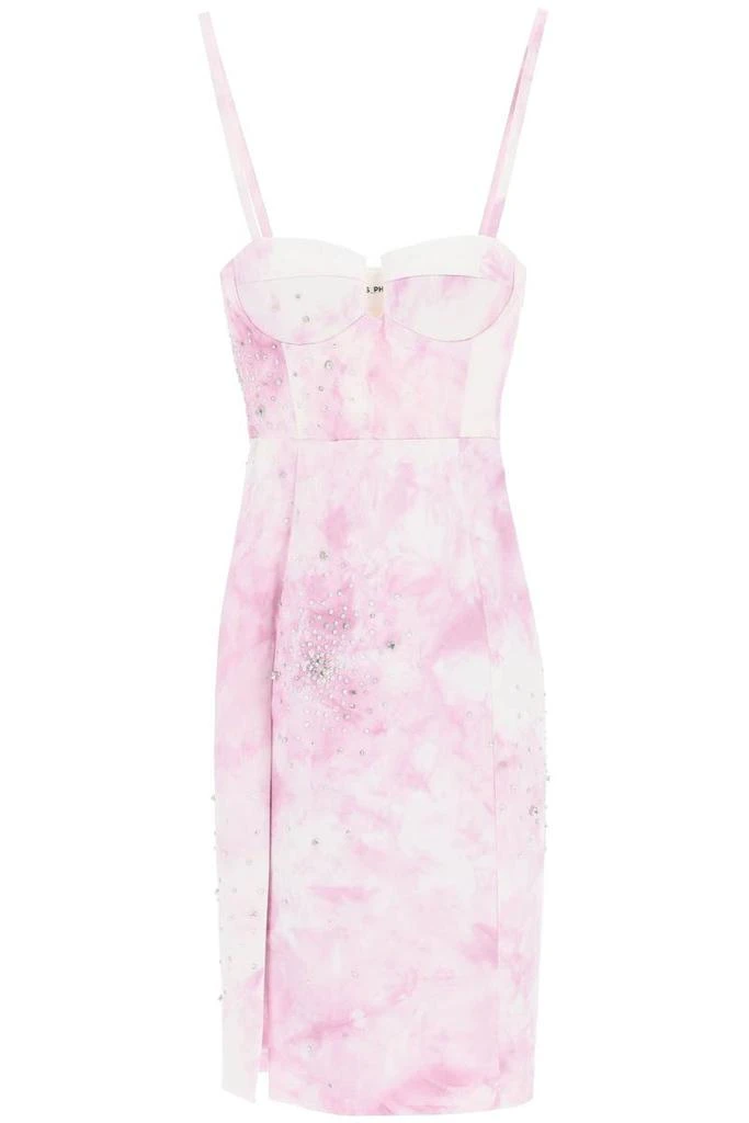 商品DES PHEMMES|Des phemmes tie-dye bustier dress with crystals,价格¥1894,第1张图片