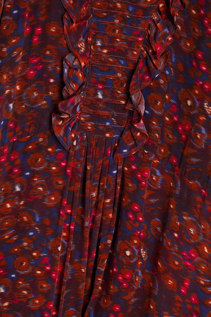 商品Sea|Ilana ruffled printed crepe de chine midi dress,价格¥1450,第4张图片详细描述