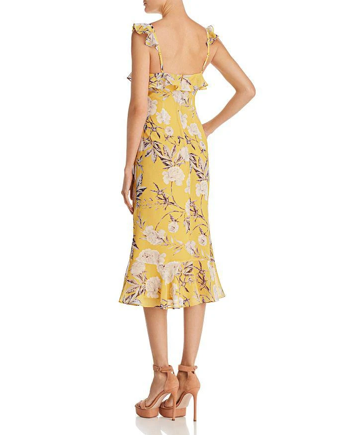 商品Lucy Paris|Marissa 荷叶边印花中长裙,价格¥221,第2张图片详细描述