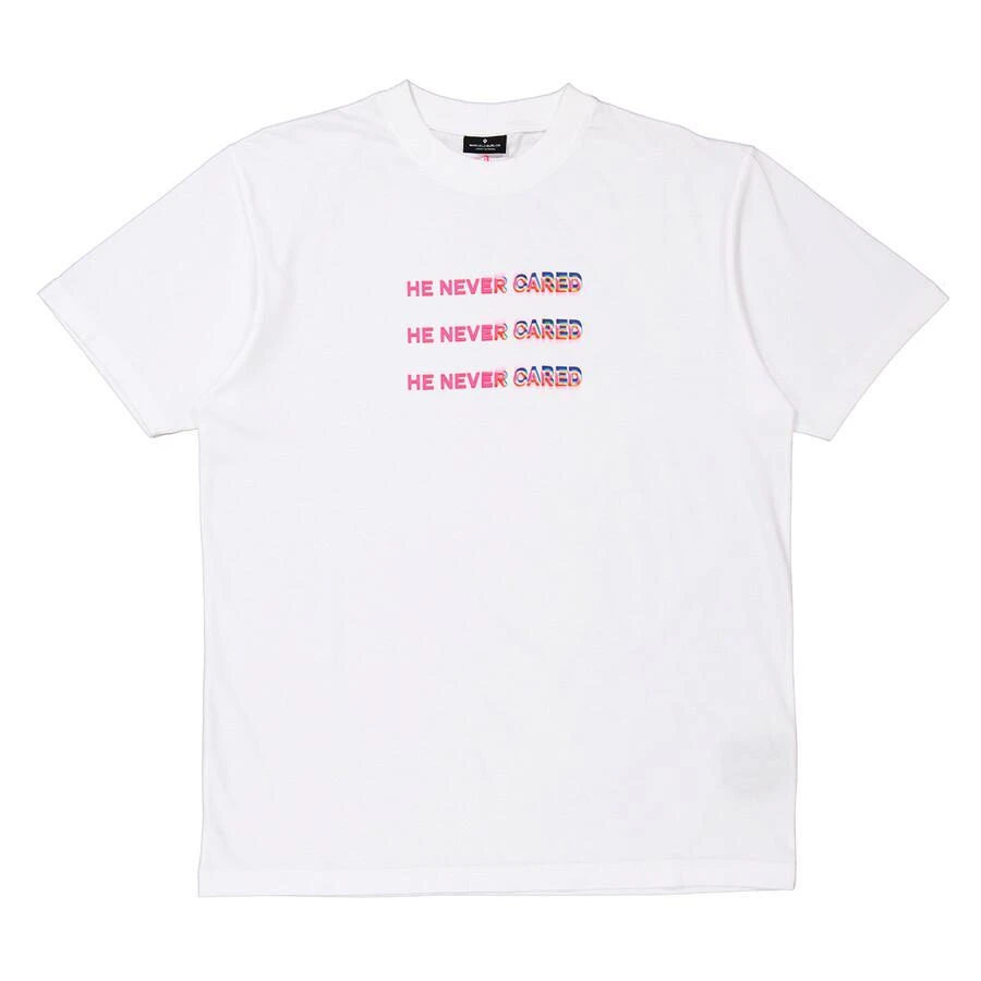 商品Marcelo Burlon|Ladies "He Never Cared" Slogan T-Shirt,价格¥602,第3张图片详细描述