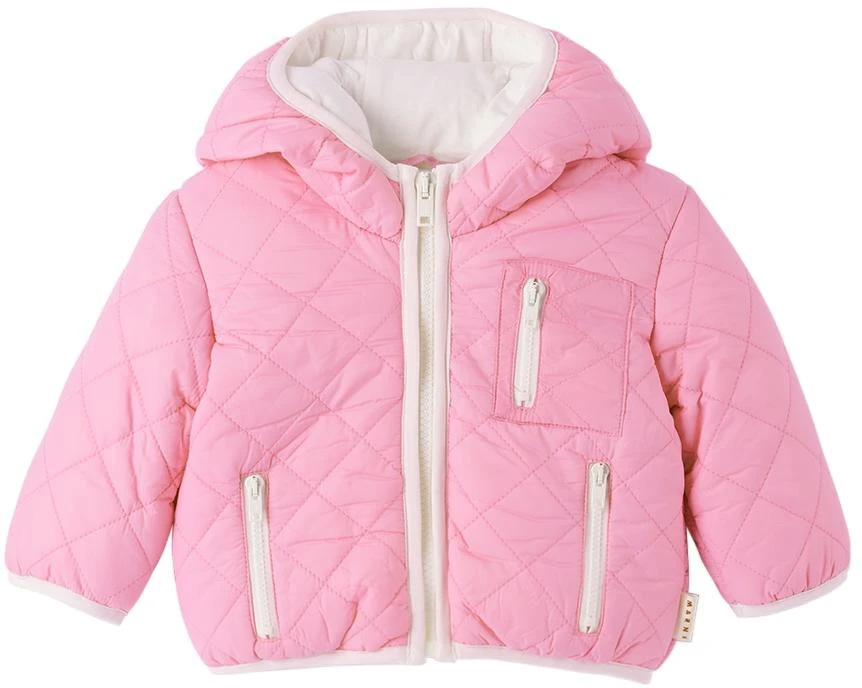 商品Marni|Baby Pink Hooded Jacket,价格¥671,第1张图片