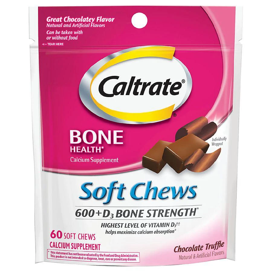 商品Caltrate|钙尔奇强健骨骼 富含钙 600+D3 软嚼巧克力,价格¥74,第1张图片