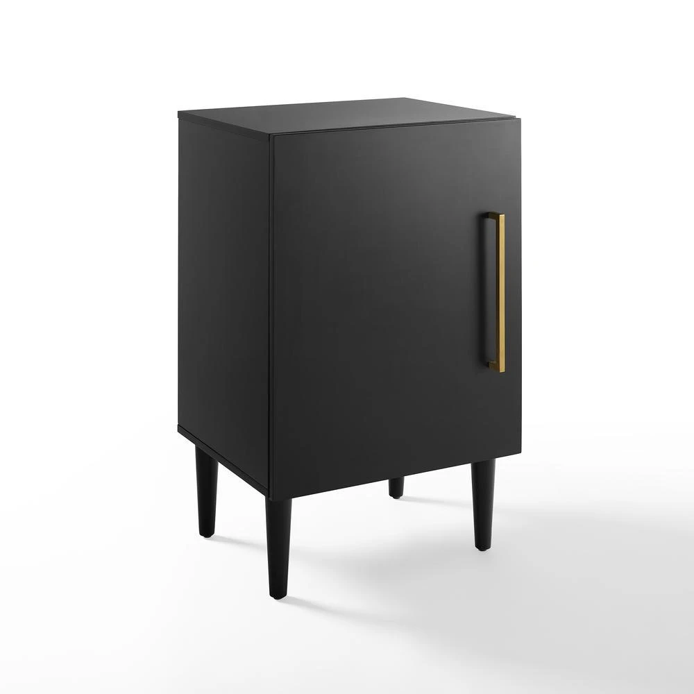 商品Crosley Furniture|Everett Record Player Stand Matte Black,价格¥1752,第4张图片详细描述