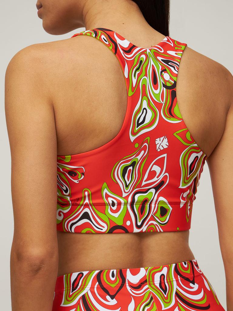 Lycra Jersey Printed Bra Top商品第2张图片规格展示