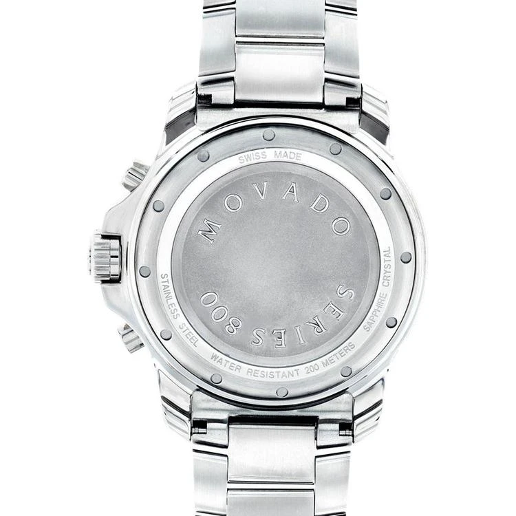 商品Movado|Men's Swiss Chronograph Series 800 Stainless Steel Bracelet Watch 42mm 2600111,价格¥7519,第3张图片详细描述