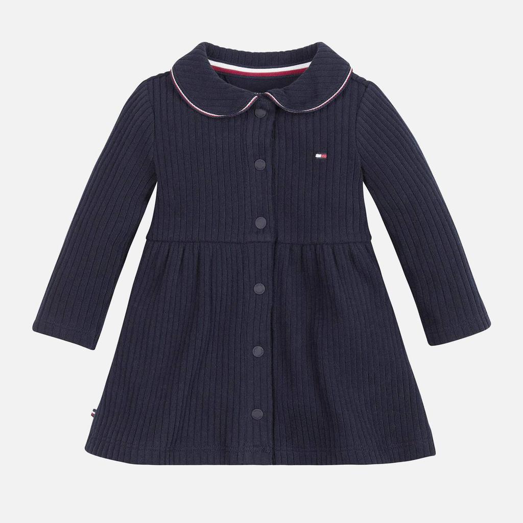 Tommy Hilfiger Babys' Rib Stretch-Cotton Jersey Dress商品第1张图片规格展示