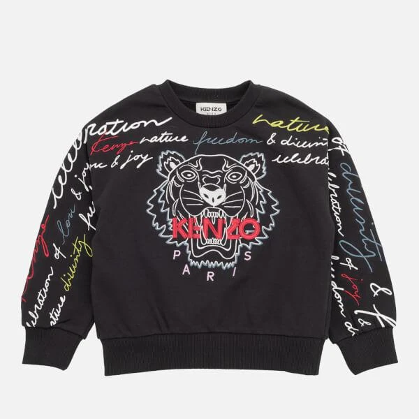 商品Kenzo|KENZO Girls' Font Tiger Cotton-Jersey Sweatshirt,价格¥409,第1张图片详细描述