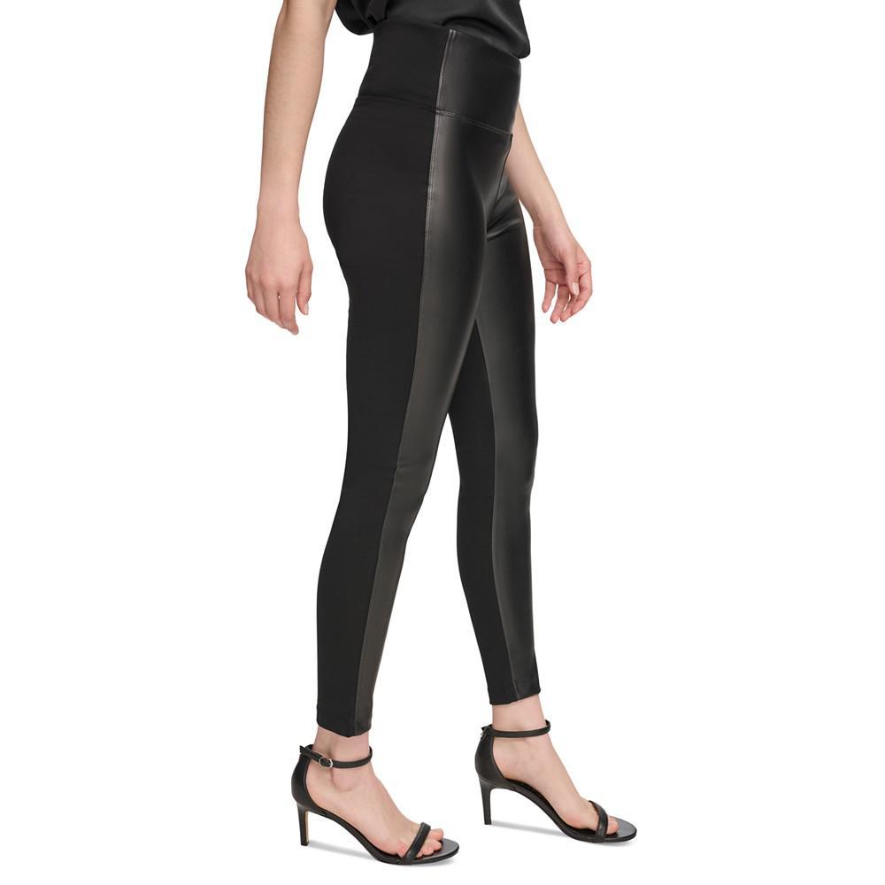 商品Calvin Klein|Faux Leather Front Leggings,价格¥521,第5张图片详细描述