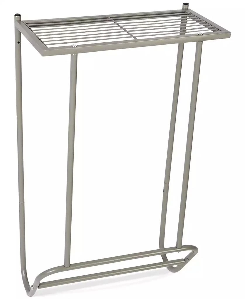 商品Honey Can Do|Steel Wall-Mounted Bathroom Towel Holder with Shelf,价格¥172,第1张图片