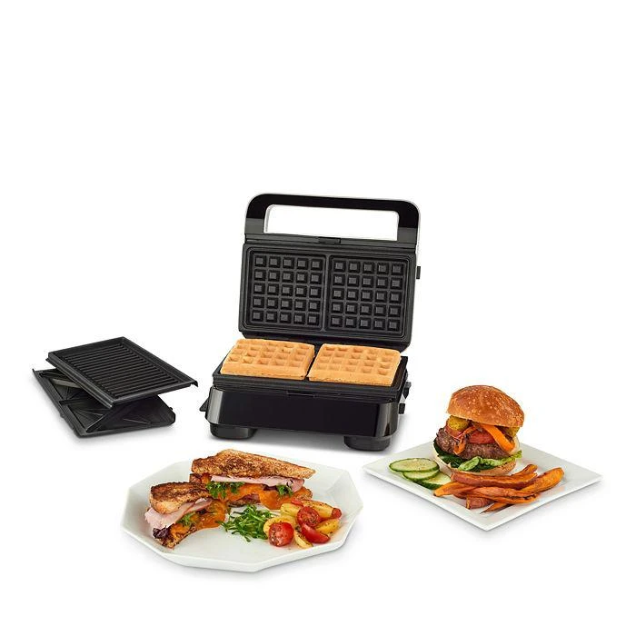 商品De'Longhi|De'Longhi Livenza Compact Grill, Griddle, Panini Press & Waffle Maker,价格¥745,第3张图片详细描述
