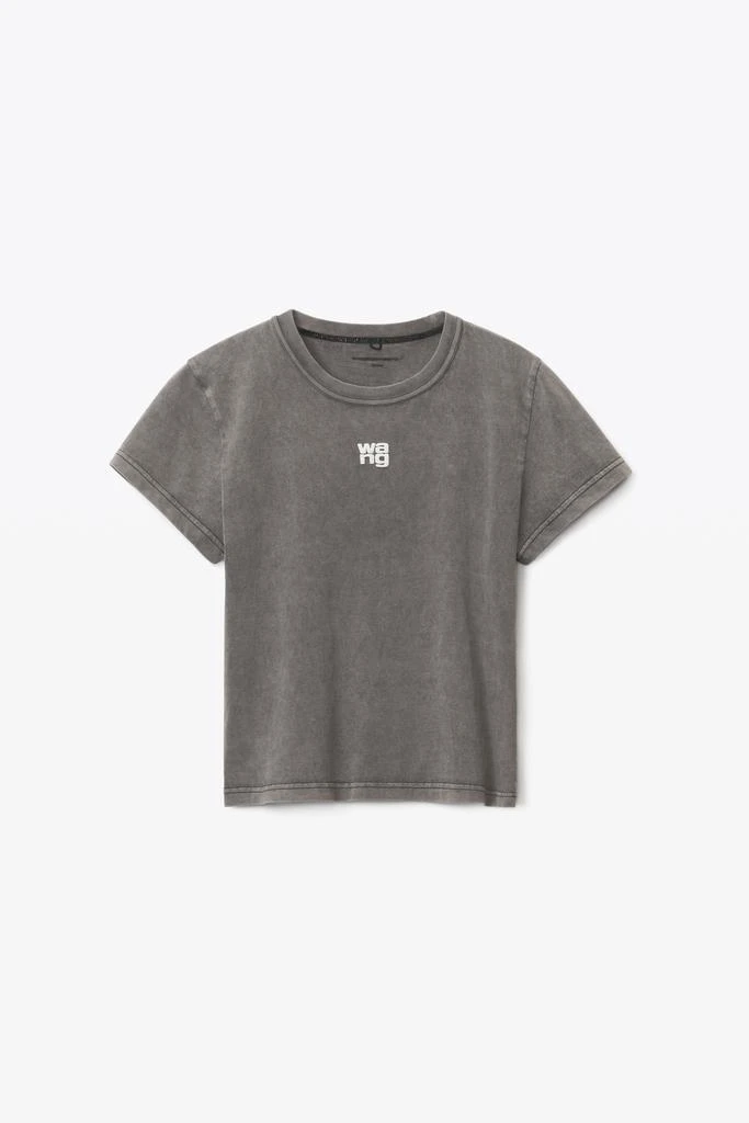 商品Alexander Wang|PUFF LOGO SHRUNKEN TEE IN  COTTON JERSEY,价格¥563,第3张图片详细描述