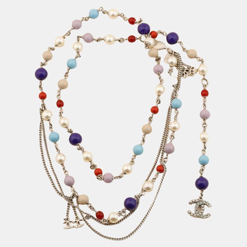 Chanel CC Logo Multicolor Long Necklace商品第1张图片规格展示