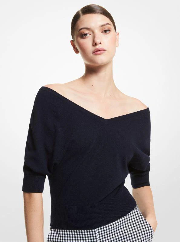 商品Michael Kors|Cashmere Off-The-Shoulder Sweater,价格¥3104,第1张图片