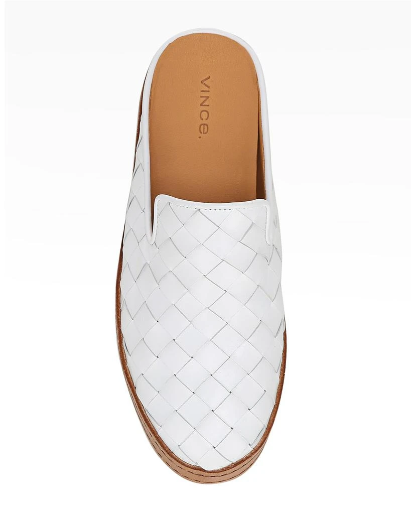 商品Vince|Canella Woven Leather Flat Mules,价格¥850,第4张图片详细描述