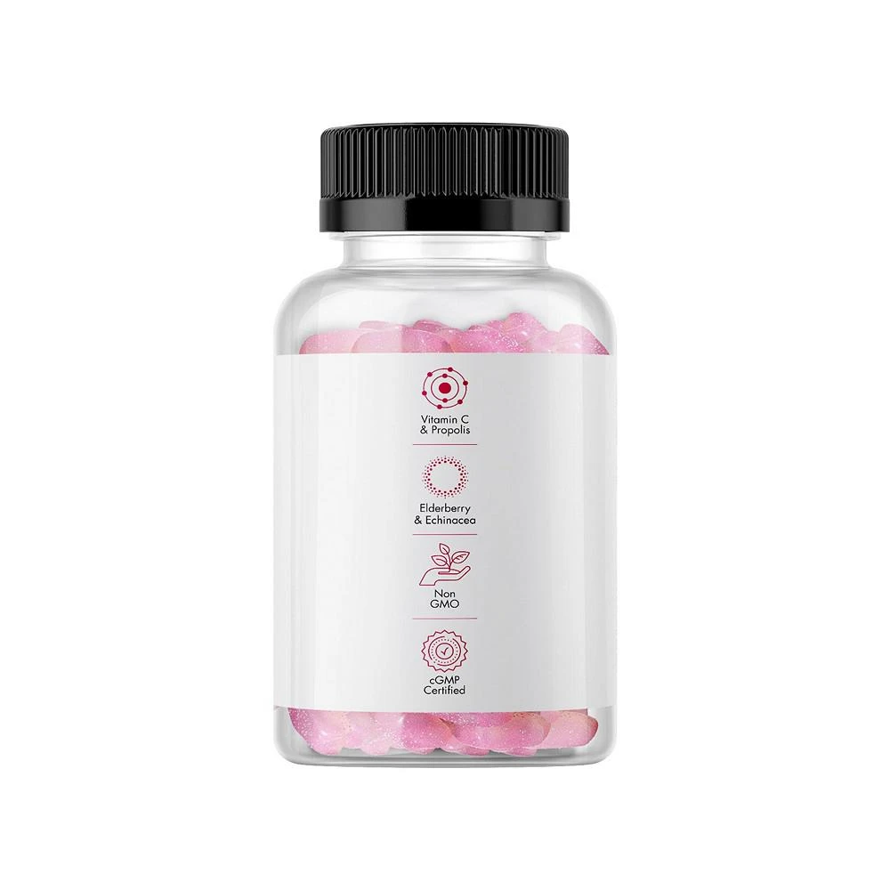 商品Codeage|Immunity Gummies, Vitamin C, Sambucus Black Elderberry, Echinacea & Propolis Supplement - 60ct,价格¥150,第2张图片详细描述