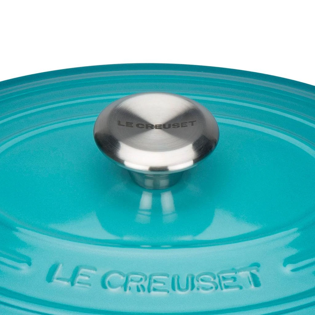 商品Le Creuset|Signature Cast Iron Oval Casserole - 27cm - Bamboo Green,价格¥2284,第4张图片详细描述