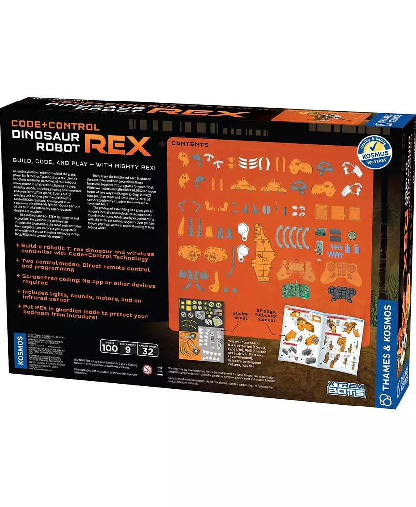 商品Thames & Kosmos|Code+Control Dinosaur Robot: Rex,价格¥524,第2张图片详细描述