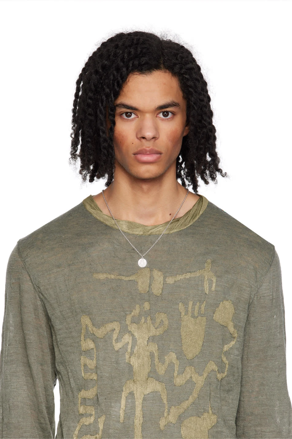 商品【商品预售7天】 Vivienne Westwood|Vivienne Westwood 男士项链 6302030102W004 白色,价格¥1966,第4张图片详细描述