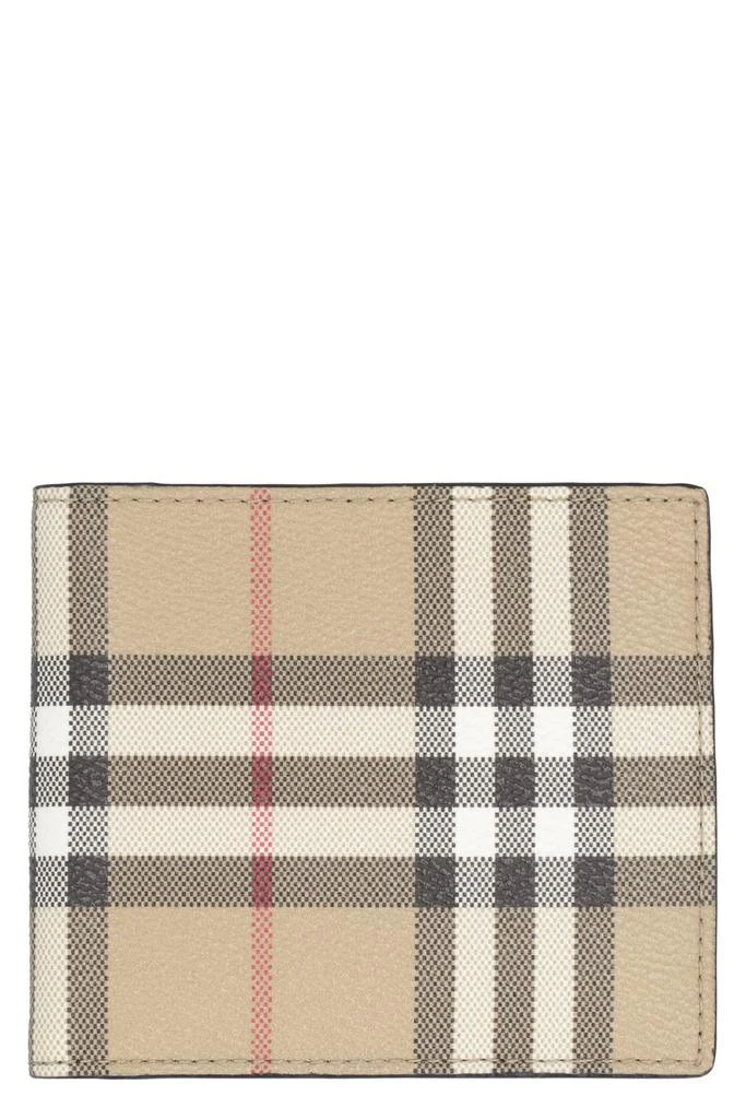 商品Burberry|Burberry Coated Canvas Wallet,价格¥2199,第1张图片